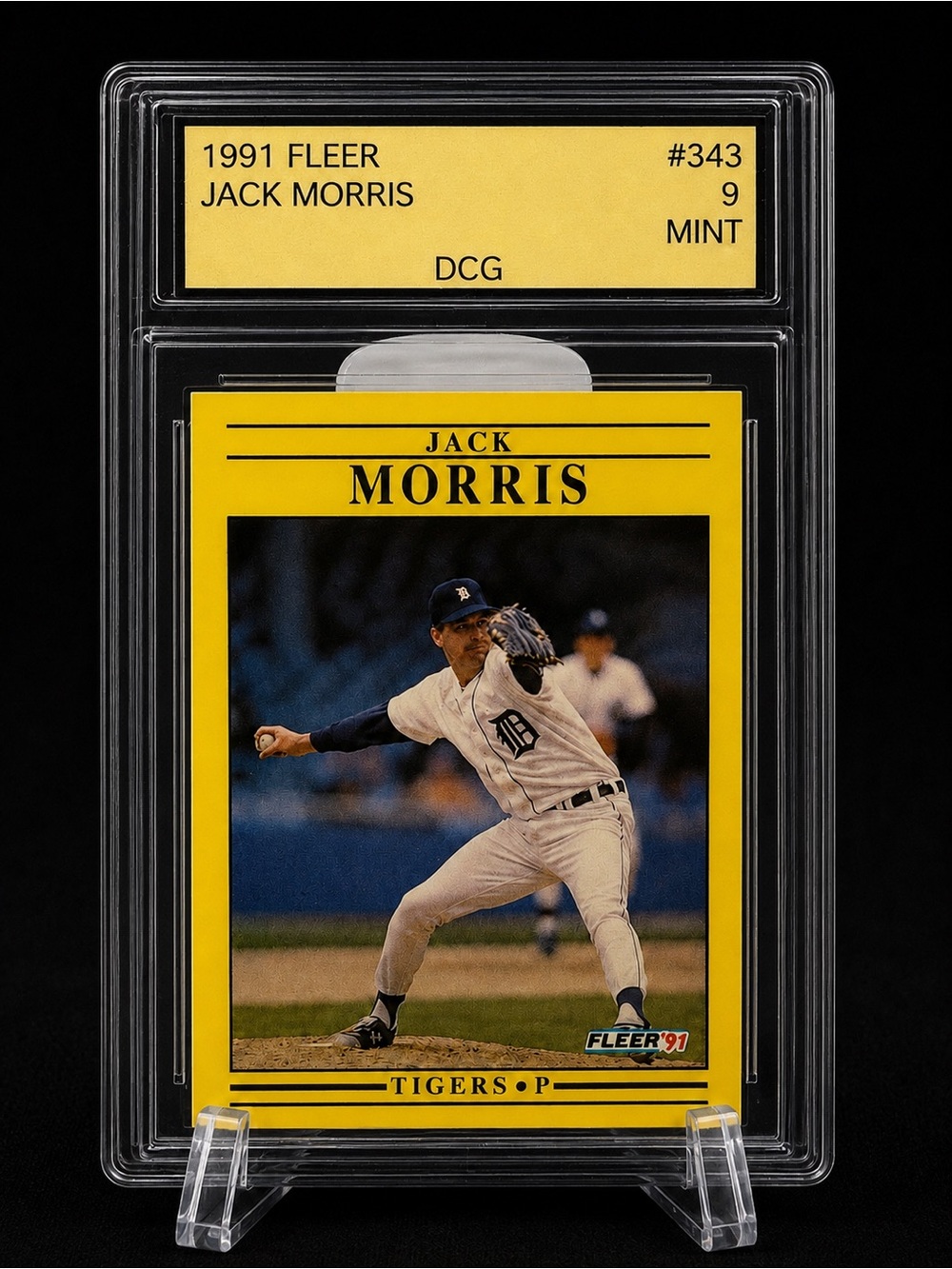 Fleer 1991 Detroit Tigers Jack Morris Baseball Trading Card